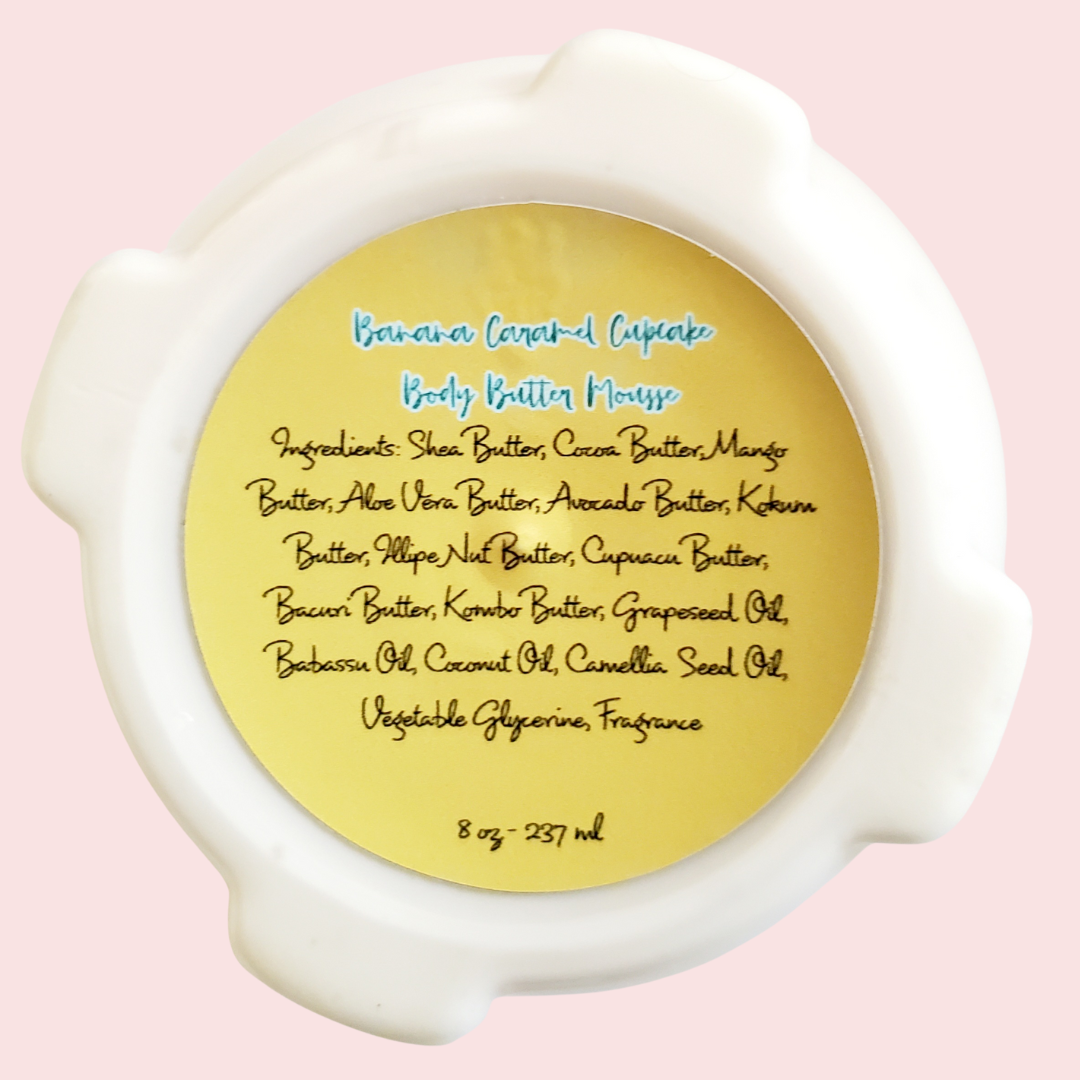 Cupcake Scents-Banana Caramel Cupcake Body Butter Mousse