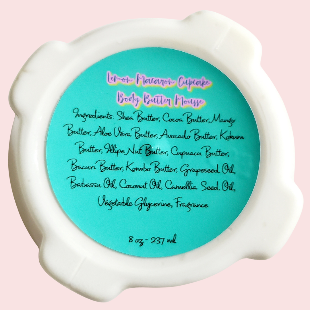 Cupcake Scents-Lemon Macaron Cupcake Body Butter Mousse