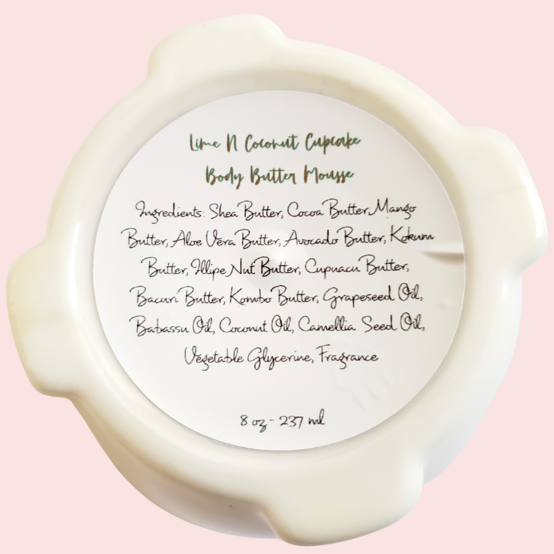Cupcake Scents-Lime N Coconut Cupcake Body Butter Mousse